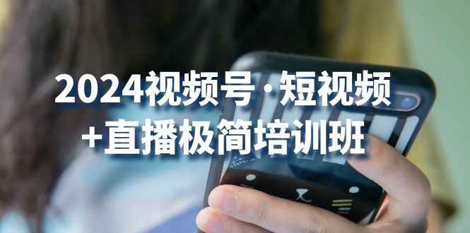 2024视频号短视频+直播极简培训班：抓住视频号风口，流量红利6787 作者:福缘创业网 帖子ID:109543