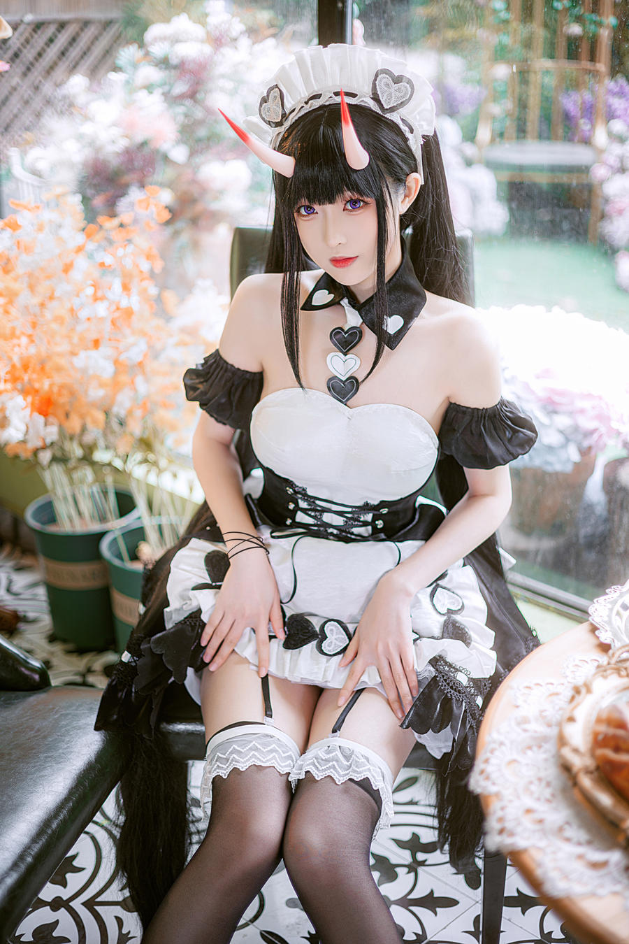 探索南宫的COS寫真世界：碧蓝航线能代女仆COSPLAY