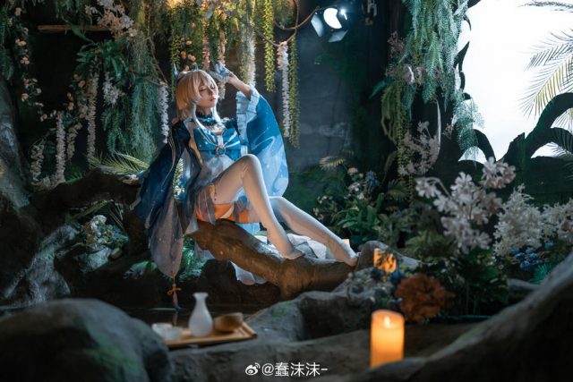 原神·珊瑚宫心海COSPLAY赏析：蠢沫沫精湛的COS还原