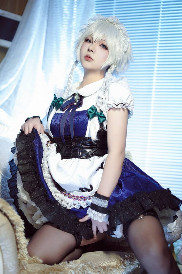 东方project的唯美时刻：yuuhui玉汇的十六夜咲夜COSPLAY