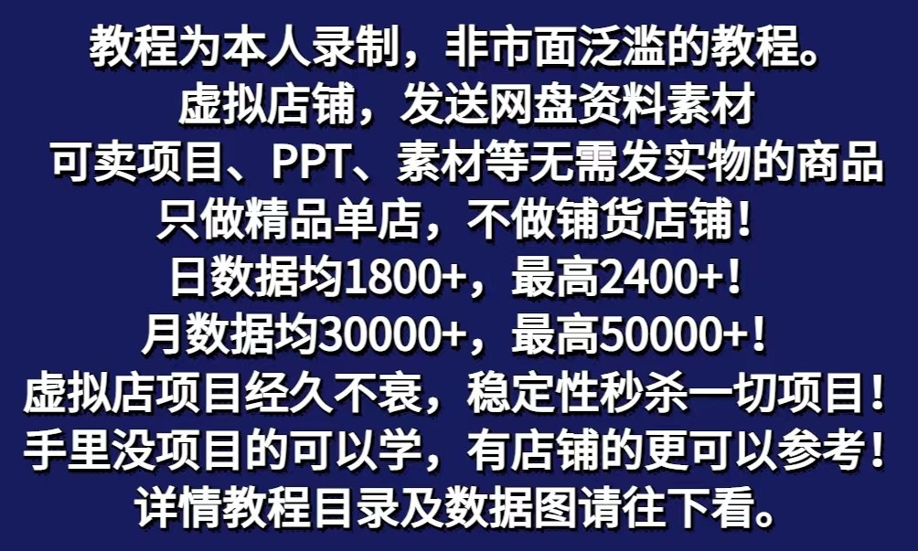 拼多多虚拟电商训练营月入40000+你也行，暴利稳定长久，副业首选9717 作者:福缘创业网 帖子ID:108838