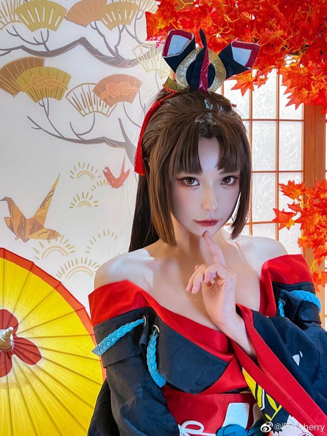 贤儿sherry cos《阴阳师》妖刀姬，美丽如画，性感惊艳无比！