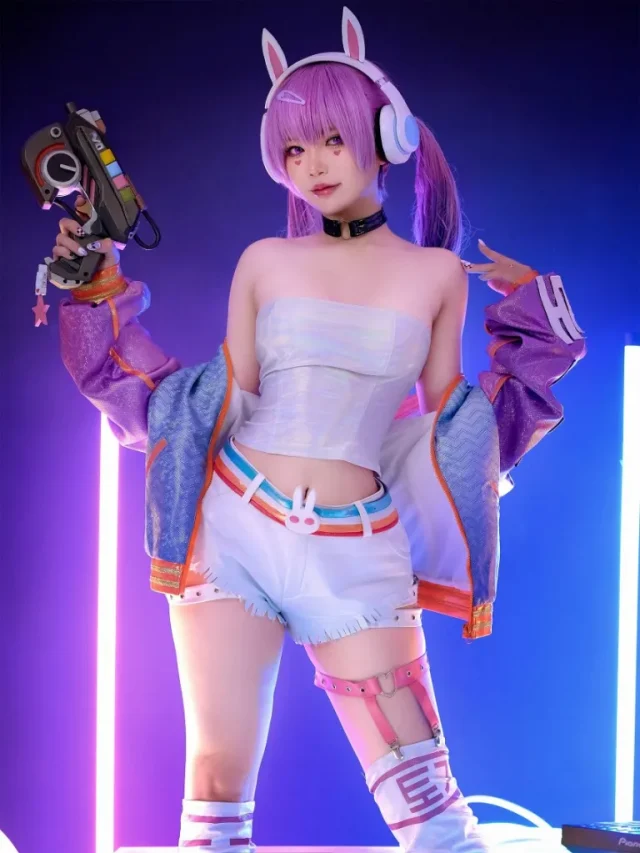 守望先锋COSPLAY：ZinieQ化身EDM版本的D.Va，性感可爱