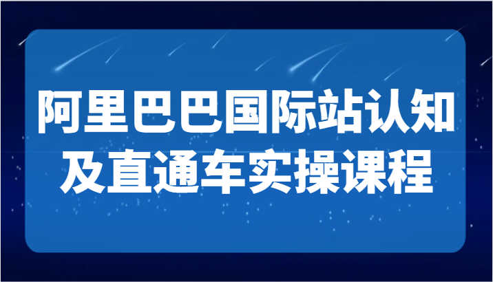 阿里巴巴国际站认知及直通车实操课-国际地产逻辑、国际站运营定位、TOP商家运营思路5754 作者:福缘创业网 帖子ID:106510